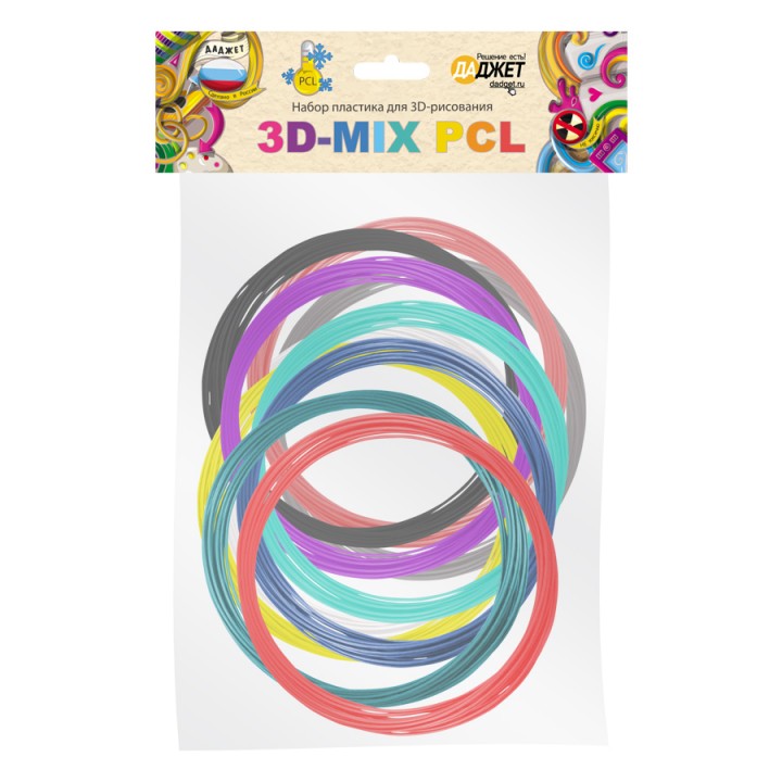 Пластик для 3D-рисования 3D-MIX PCL